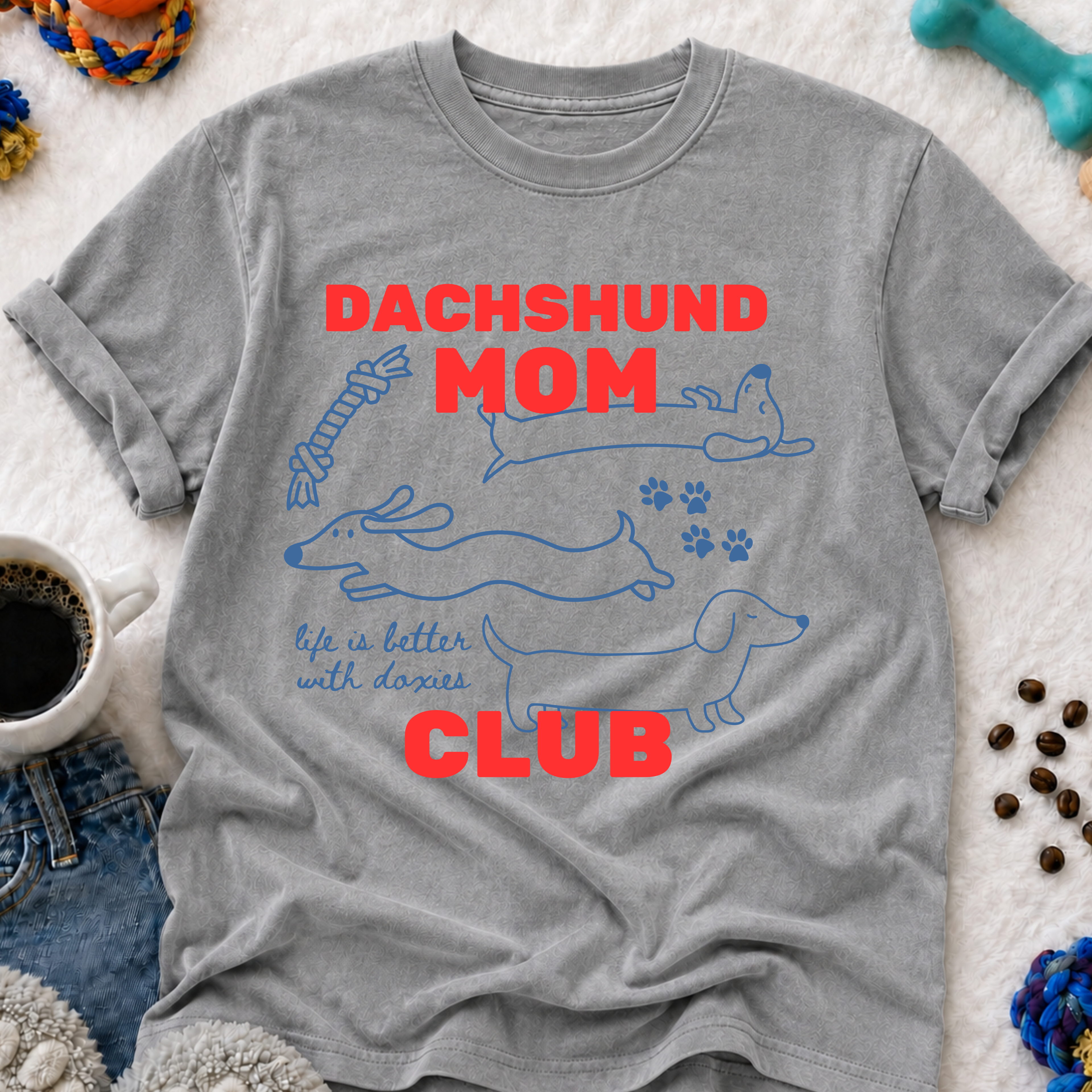 Dachshund Mom Club T-Shirt