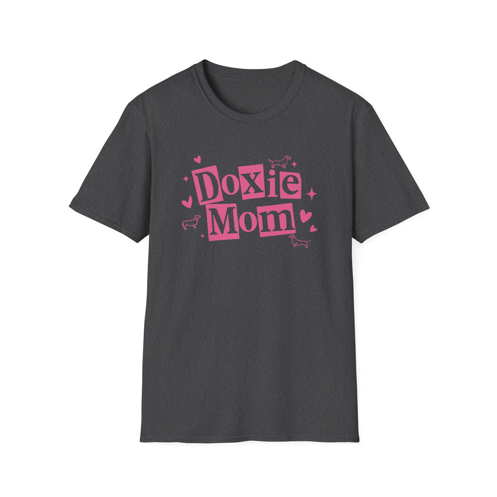 Doxie Mom T‑Shirt — Cute Pink Dachshund Mom Tee