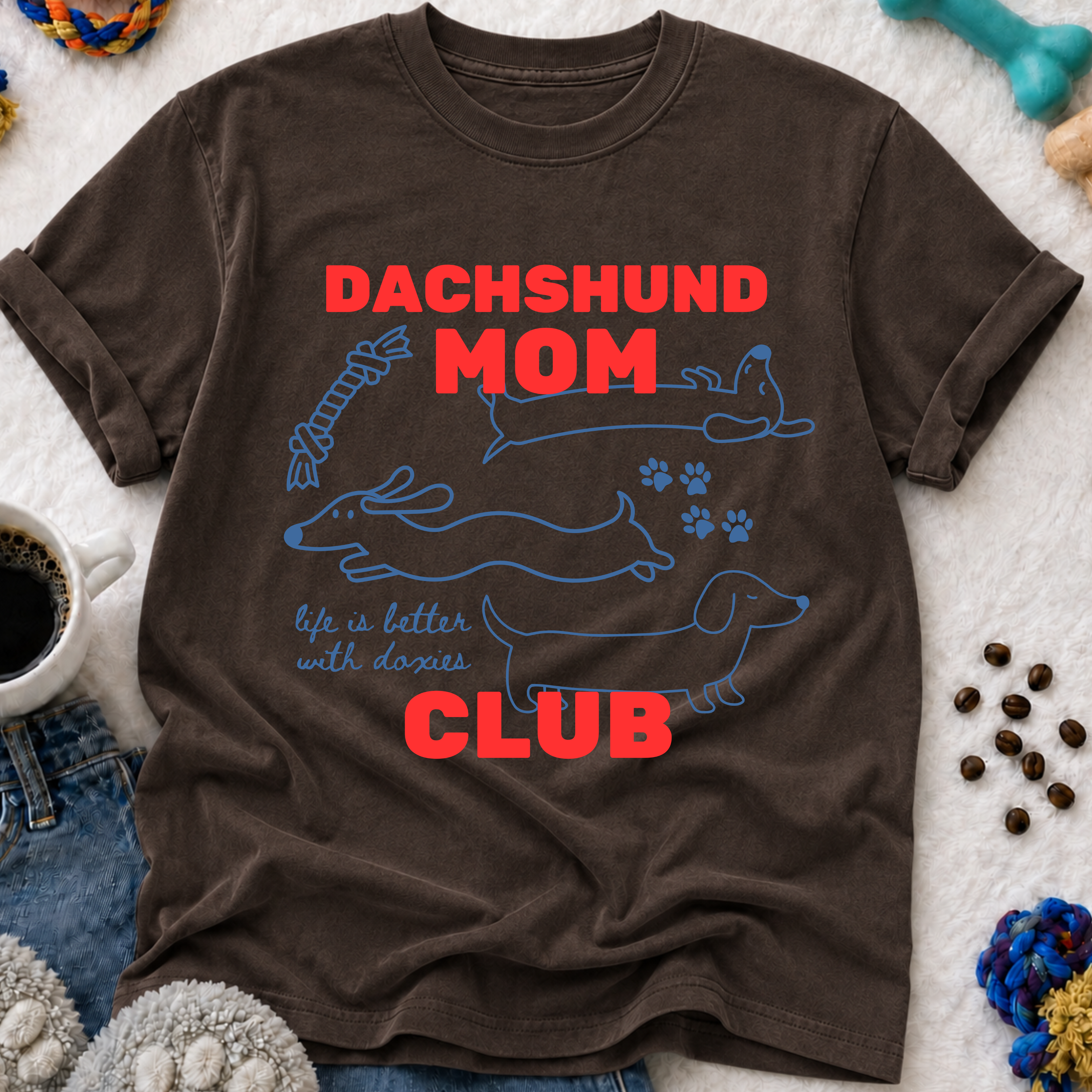 Dachshund Mom Club T-Shirt
