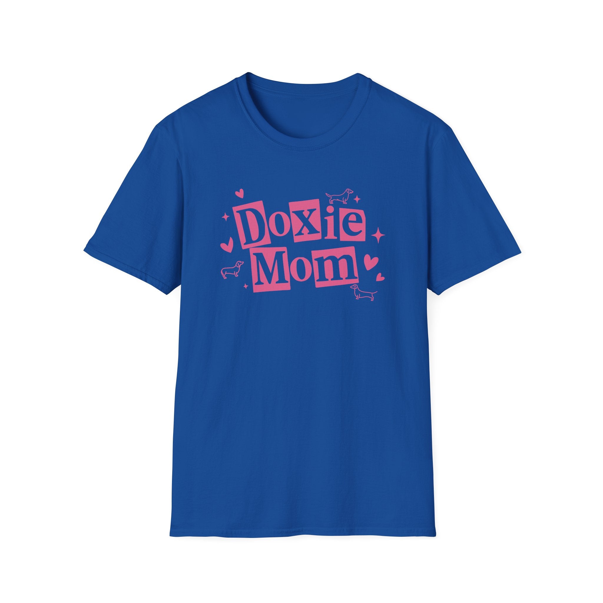 Doxie Mom T‑Shirt — Cute Pink Dachshund Mom Tee