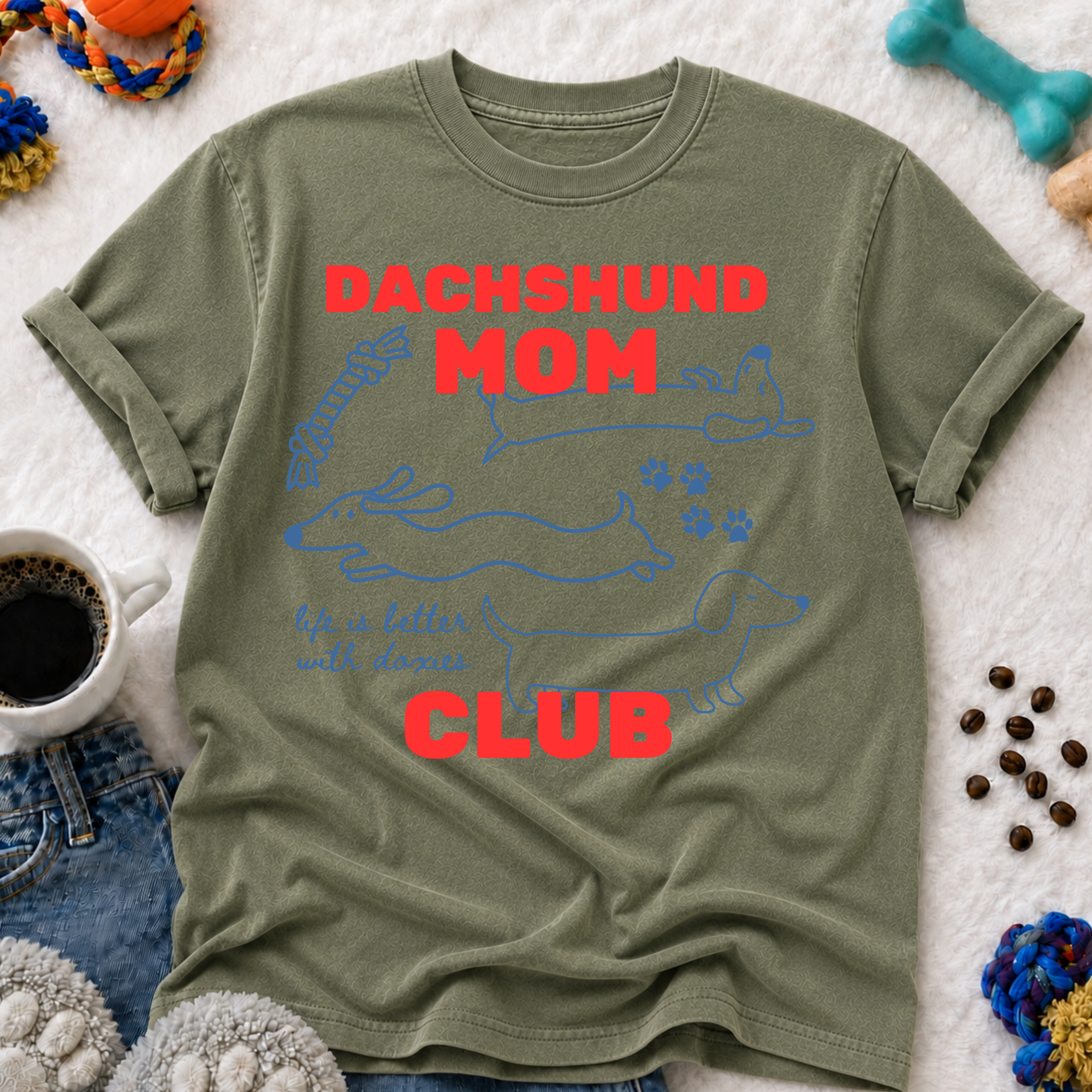 Dachshund Mom Club T-Shirt
